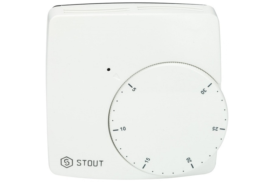 Проводной электронный термостат WFHT-BASIC со светодиодом (норм.откр.) STE-0002-000003
