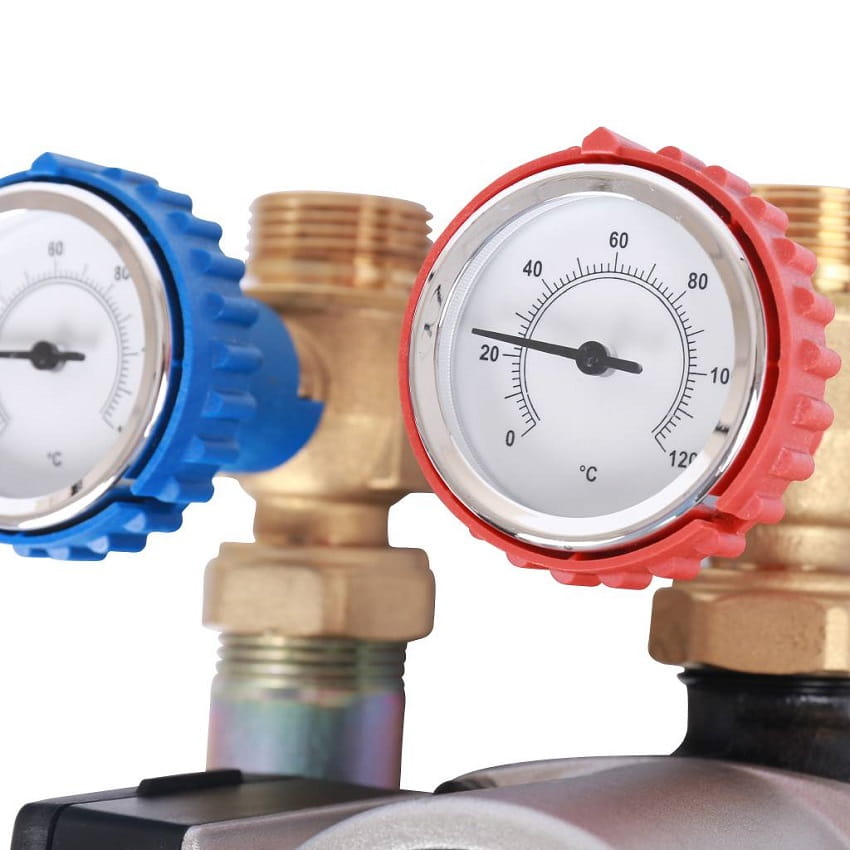 Насосная группа Stout с 3-ходовым приводным смесителем 3/4" с насосом Grundfos UPSO 15-65 130