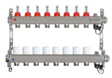Коллектор для полов TAEN 8 вых.с возд. отв., сливом. НЕРЖ