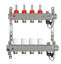 Коллектор для полов TAEN 4 вых.с возд. отв., сливом. НЕРЖ