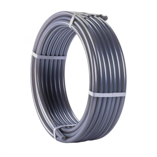 Труба стабильная ROMMER PE-Xa/Al/PE-RT 16,2x2,6 бухта 100 метров с кислородным слоем серая, фото