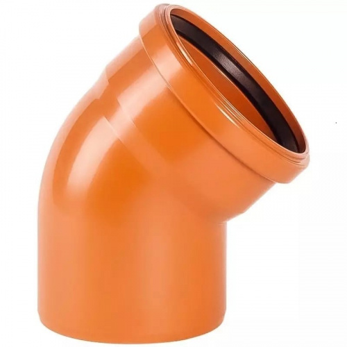 Отвод канализационный наружный 160 45гр. , фото