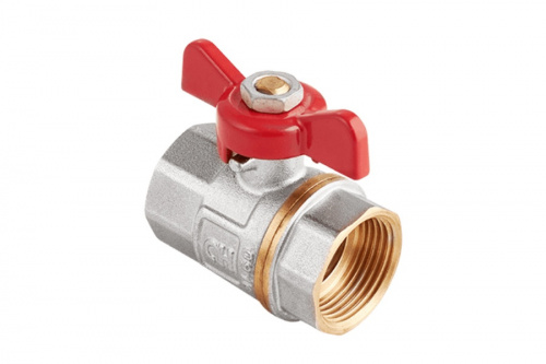 Шаровый кран MVI AquaHit BV.313 3/4 ММ бабочка, фото