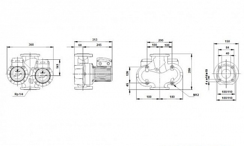 Циркуляционный насос Grundfos UPSD 40-120F 3х400v фото 2