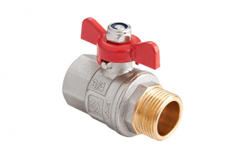 Шаровый кран MVI Premium BV.514 1 ПМ бабочка, фото