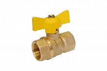 Шаровый кран 11Б27п1 газовый 1/2"ММ ручка бабочка, фото