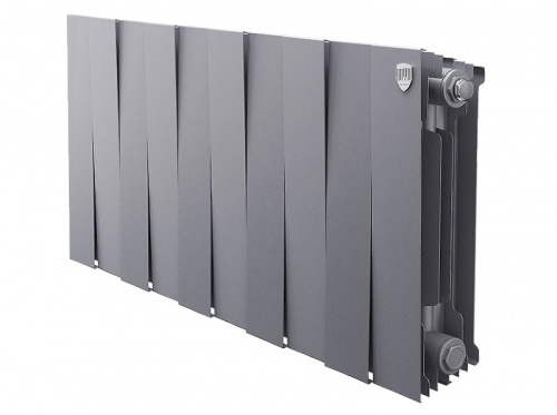 Радиатор биметаллический Royal Thermo PianoForte 300 Silver Satin 10 секций, фото