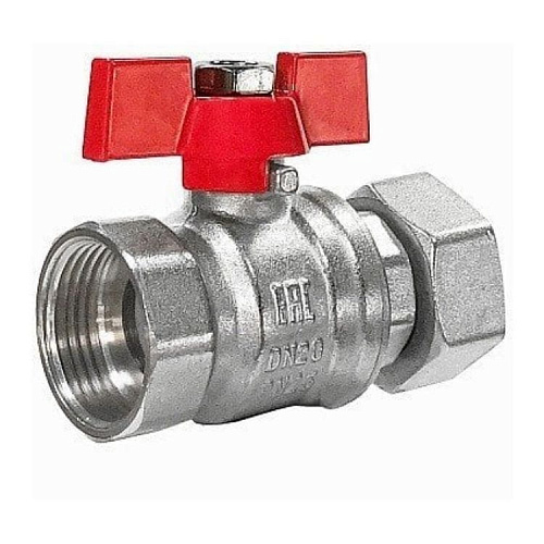 СТАНДАРТ Кран шаровый 3/4" В/В с нак. гайкой бабочка, фото фото 3