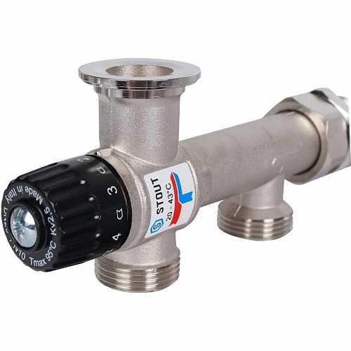 Насосная группа STOUT с термостатическим клапаном 20-43°C без насоса SDG-0120-005000, фото фото 8