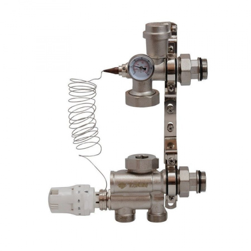 Насосно-смесительный узел TAEN БЕЗ насоса латунь, фото