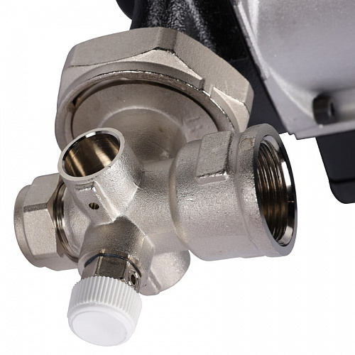 Насосно-смесительный узел Stout с термостатическим клапаном и байпасом с насосом Grundfos UPSO 25-65, фото фото 6