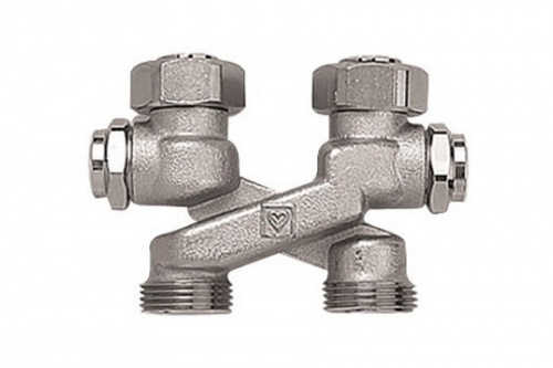 Перекрестие Герц в форме Х G3/4 50мм с запорным вентилем 1340434, фото
