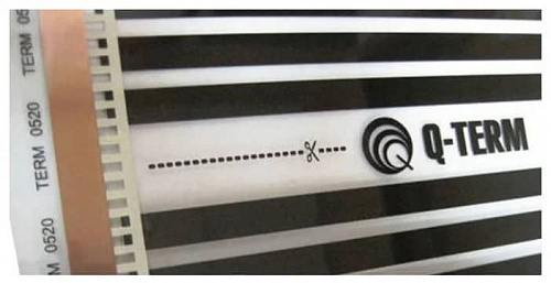 Теплый пленочный пол Q-Term ширина 0,5 метра 150 Вт/Кв.м., фото фото 2