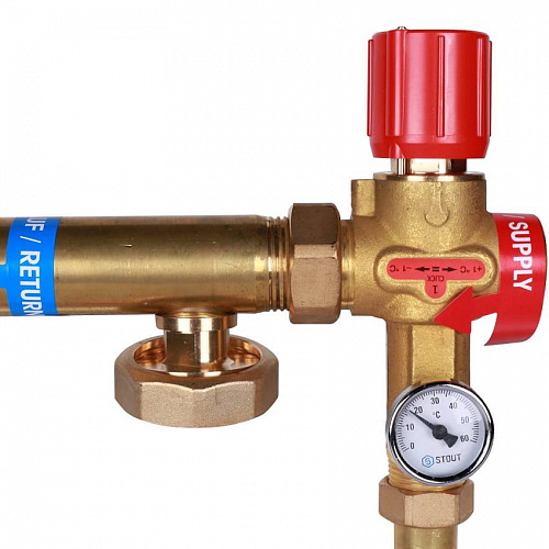 Насосно-смесительный узел Stout Isotherm 30-50°C без насоса, фото фото 6