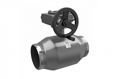 Кран шаровый LD под приварку КШЦПР ст. 20 Ду500/400 Ру2.5 с редуктором, фото фото 2