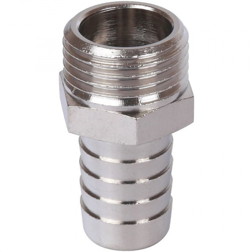 Штуцер Stout никелированный 2х50 НР SFT-0067-000250, фото