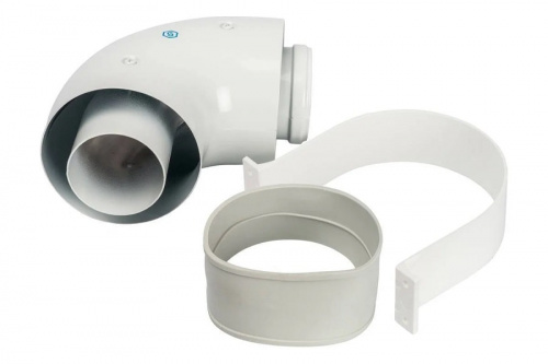 STOUT Отвод коаксиальный  90° DN60/100 SCA-6010-000090, фото