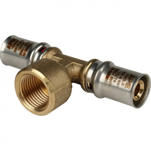 Пресс тройник  Stout ВР 16х1/2х16 для м/п труб SFP-0007-001216, фото