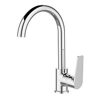 Смеситель для кухни DEVIDA серия VIVA с боковой ручкой, на гайке, фото