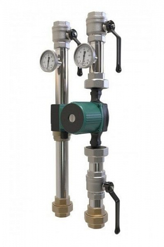 Насосная группа прямая DK DN32 без теплоизоляции, без насоса, фото фото 2