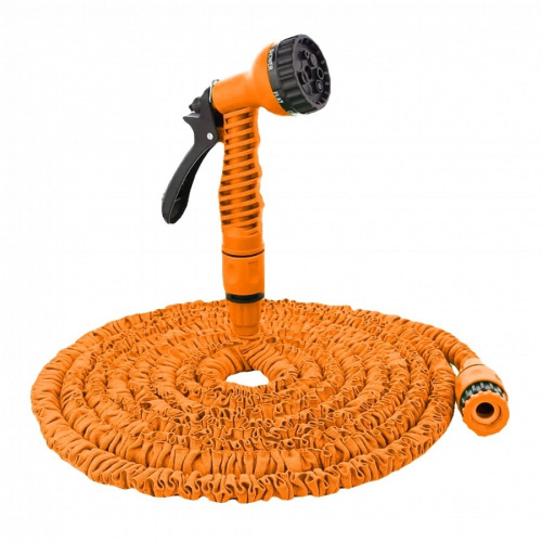 Набор для полива с растягивающимся шлангом 15м Вихрь, фото
