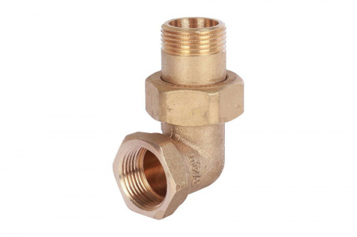 Разъемное угловое соединение Stout американка 3/4 ВН, уплотнение под гайкой o-ring кольцо, фото