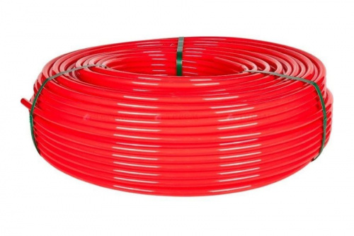 Труба из сшитого полиэтилена ROMMER PEX-A 20x2 бухта 500 метров с кислородным слоем красная, фото