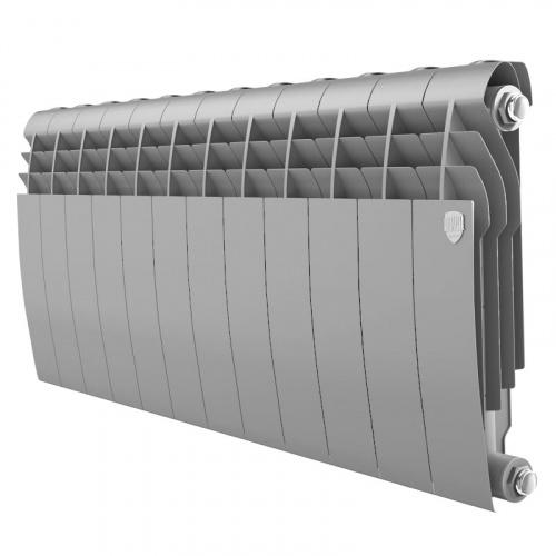 Радиатор биметаллический Royal Thermo Biliner 350 Silver Satin 12 секций, фото