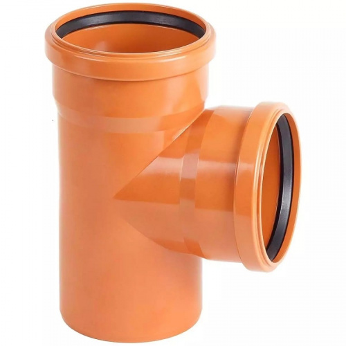 Тройник канализационный наружный 110х110 87гр., фото