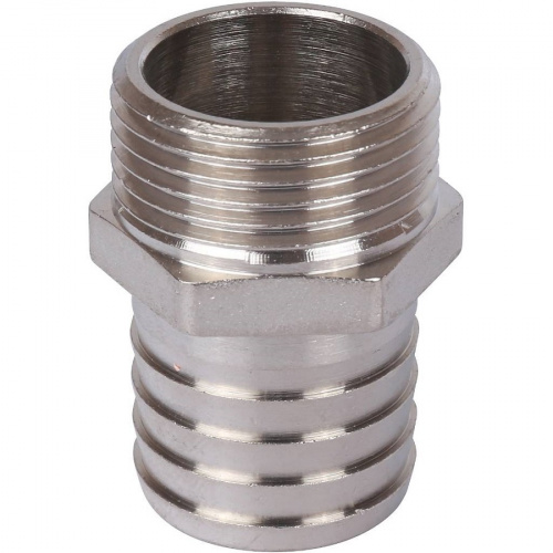 Штуцер Stout никелированный 1х30 НР SFT-0067-000130 Штуцер Stout никелированный 1х30 НР SFT-0067-000130, фото
