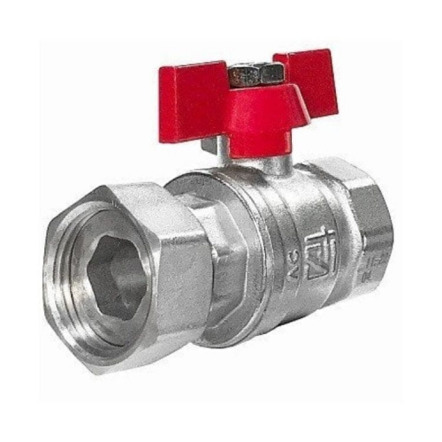 СТАНДАРТ Кран шаровый 3/4" В/В с нак. гайкой бабочка, фото