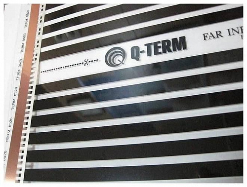 Теплый пленочный пол Q-Term ширина 0,5 метра 150 Вт/Кв.м., фото фото 3