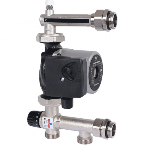 STOUT Насосно-смесительный узел с термостатическим клапаном 20-43°C, с насосом UPSO, фото