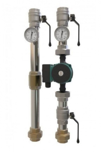 Насосная группа прямая DK DN32 без теплоизоляции, без насоса, фото