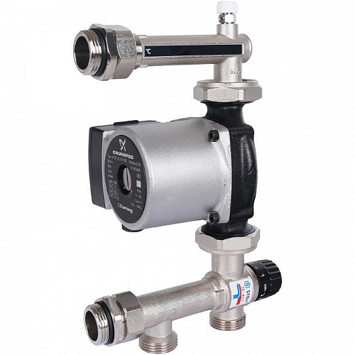 STOUT Насосно-смесительный узел с термостатическим клапаном 20-43°C, с насосом UPSO, фото фото 4