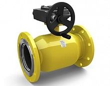 Кран шаровый LD фланцевый для газа КШЦФ Р ст. 20 Ду250, Ру1,6, полнопроходной с редуктором, фото