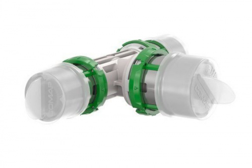 Пресс тройник 20x16x20 PPSU редукционный Comap, фото