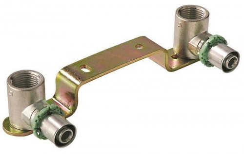 Пресс угольник 16x1/2 ВР установочный двойной 784BCE Comap, фото