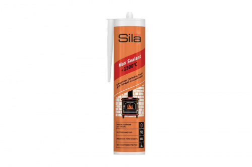 Герметик силикатный Sila PRO Max Sealant +1500° черный, 290 мл