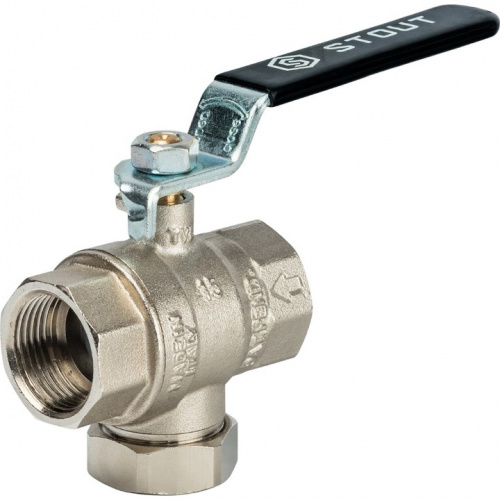 Кран шаровый с фильтром, 3/4" ручка-рычаг, фото