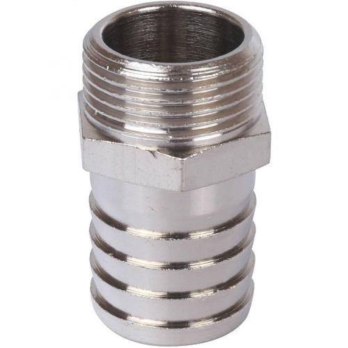 Штуцер Stout никелированный 3/4х25 НР SFT-0067-003425, фото