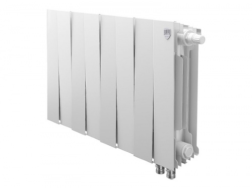 Радиатор биметаллический Royal Thermo PianoForte 300 VDR Bianco Traffico 8 секций, фото