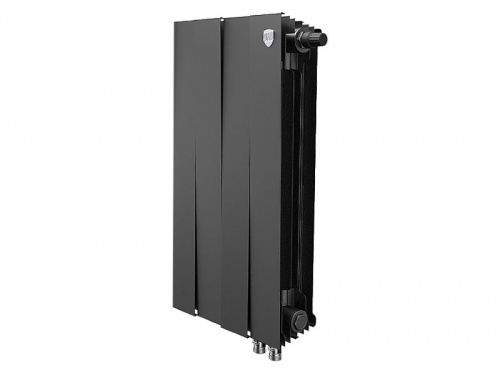 Радиатор биметаллический Royal Thermo PianoForte 500 VDR Noir Sable 4 секции, фото