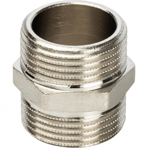 STOUT Ниппель Н/Н 1" никелированный SFT-0004-000011, фото