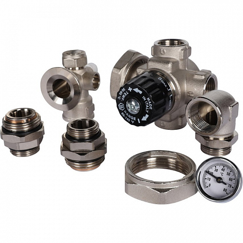 Насосно-смесительный узел Stout с термостатическим клапаном и насосом Grundfos UPSO 25-65 130, фото фото 14