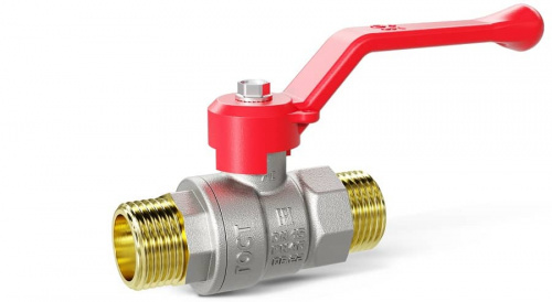 Кран шаровый латунный LD Pride 3/4 Н/Н  рычаг, фото