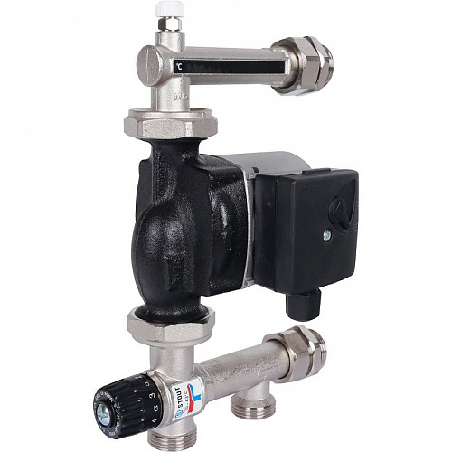 STOUT Насосно-смесительный узел с термостатическим клапаном 20-43°C, с насосом UPSO, фото фото 7