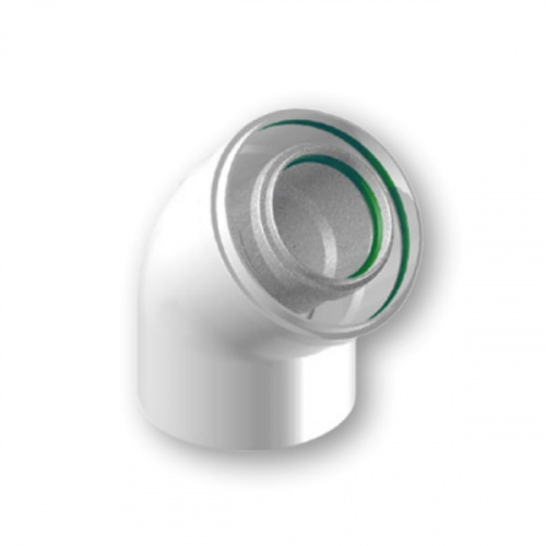 Отвод коаксиальный Termica 60/100 45° COU645, фото