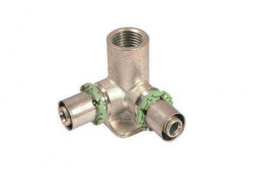 ПРЕСС Тройник 16х1/2"М установочный H53мм 7471DGW161216 Comap, фото