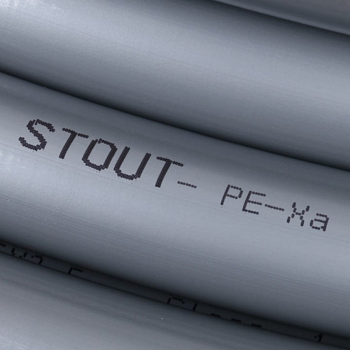 Труба STOUT PEX-A 25х3,5 из сшитого полиэтилена с кислородным слоем серая (бухта 50 м), фото фото 4